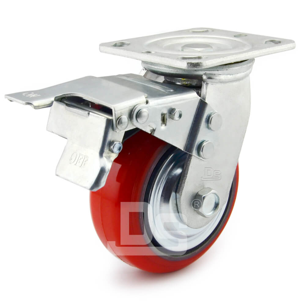 Furniture Parts Xuulan Xianglaa-Wheel casters for Childrens Car Office Chair Swivel Casters 4 Pieces Transparent PU Caster Damping Mute Universal Heavy Duty Furniture Wheel 